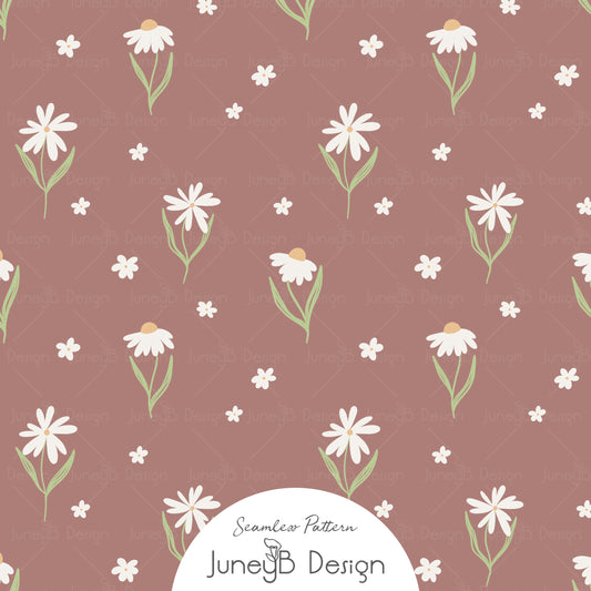 Count Sheep - Daisies - Pink