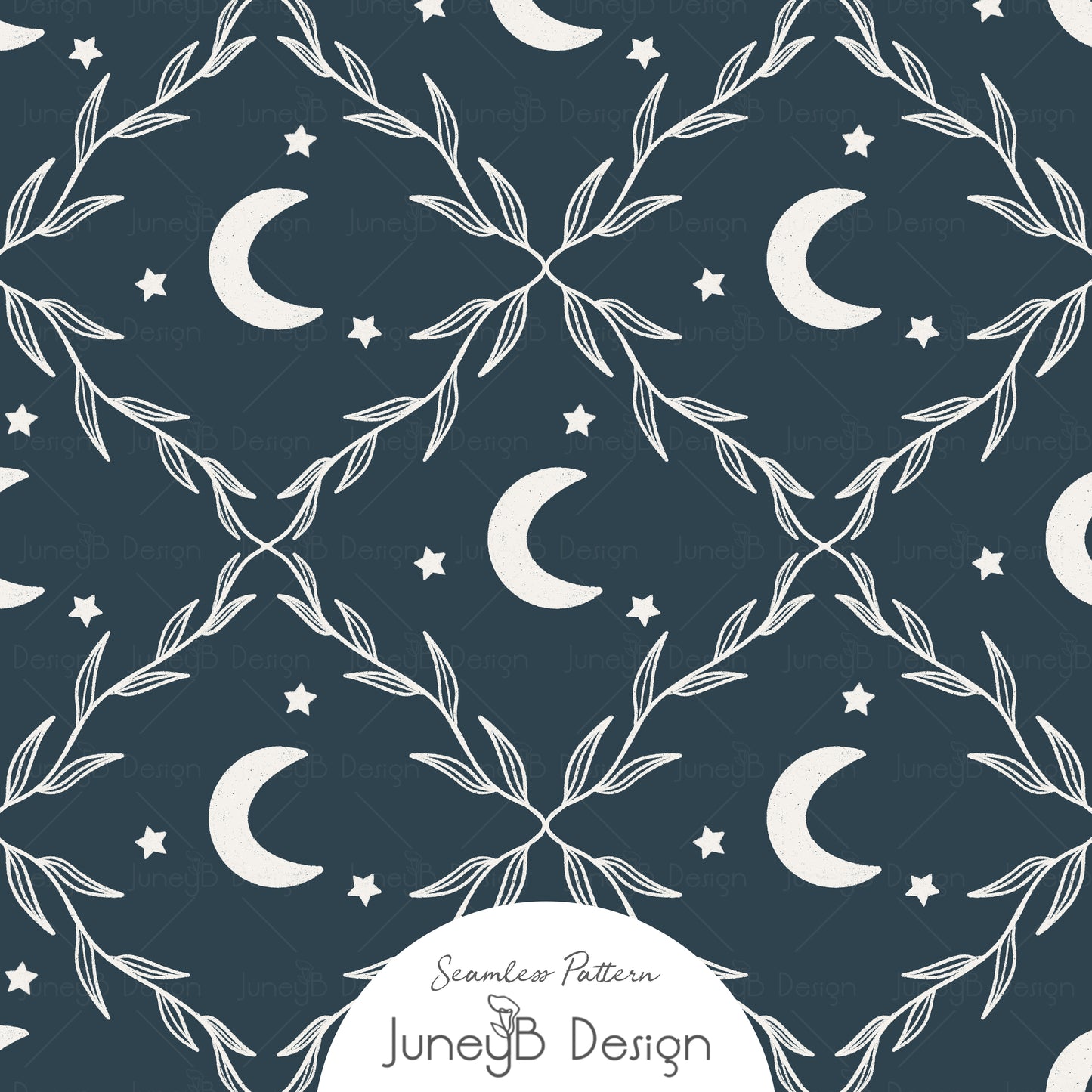 Count Sheep - Lattice - Navy Blue