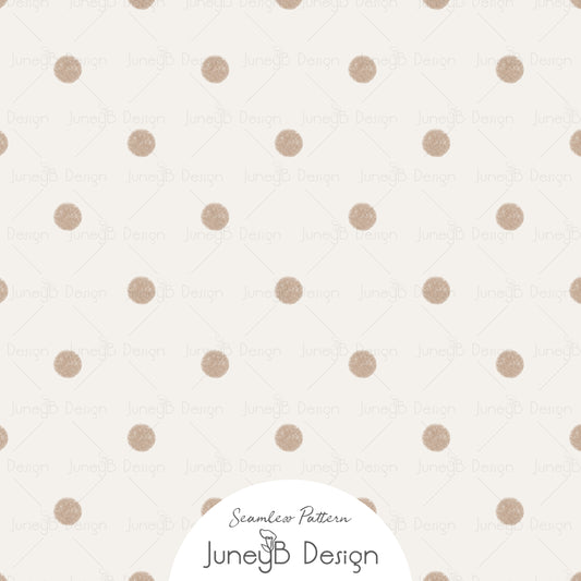 Count Sheep - Polka Dots - Taupe