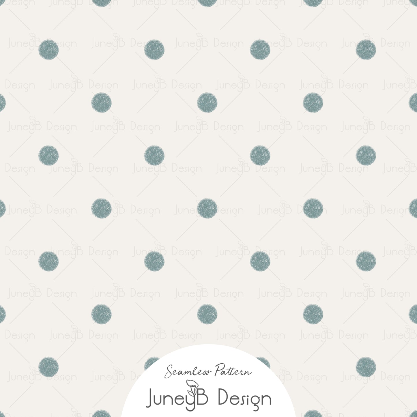 Count Sheep - Polka Dots - Teal