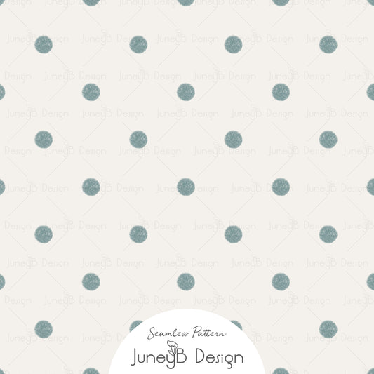 Count Sheep - Polka Dots - Teal
