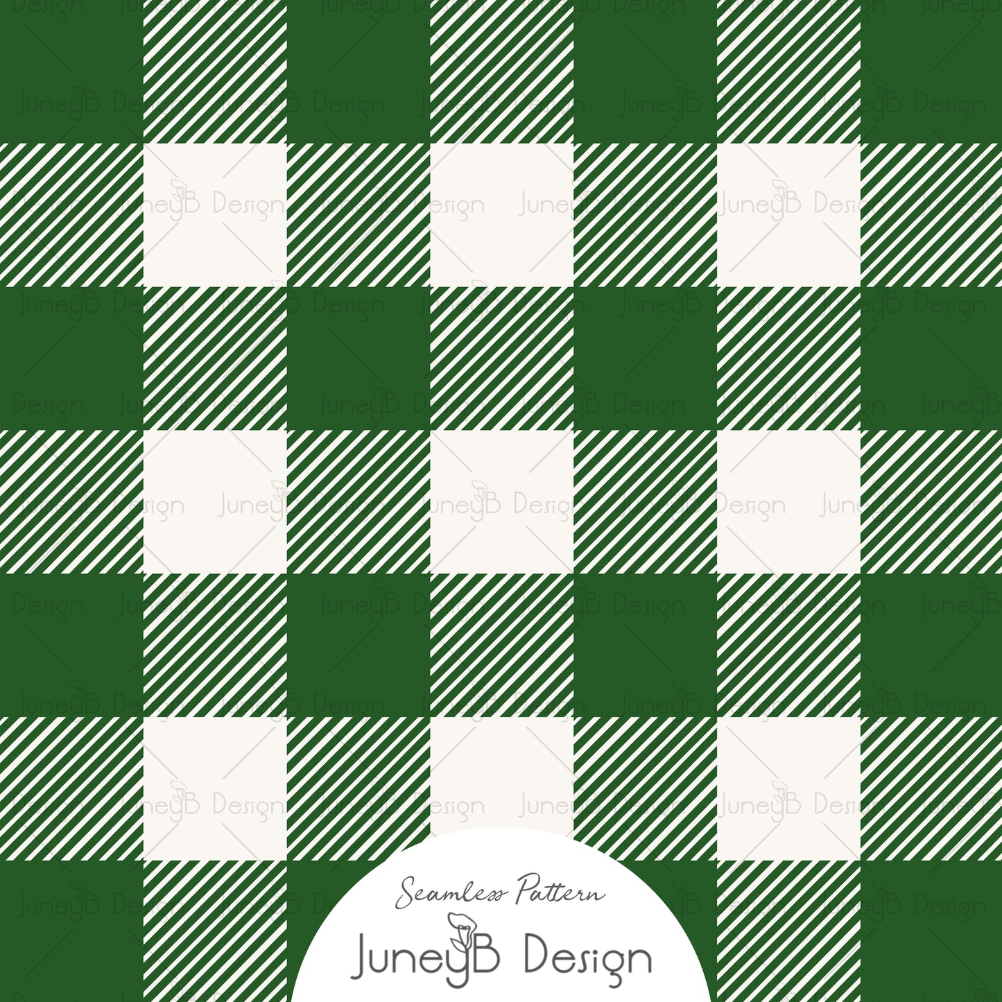 Cozy Cabin - Buffalo Plaid - Green