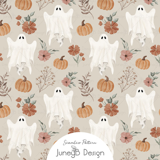 Ghostly Florals - Ghosts - Stone