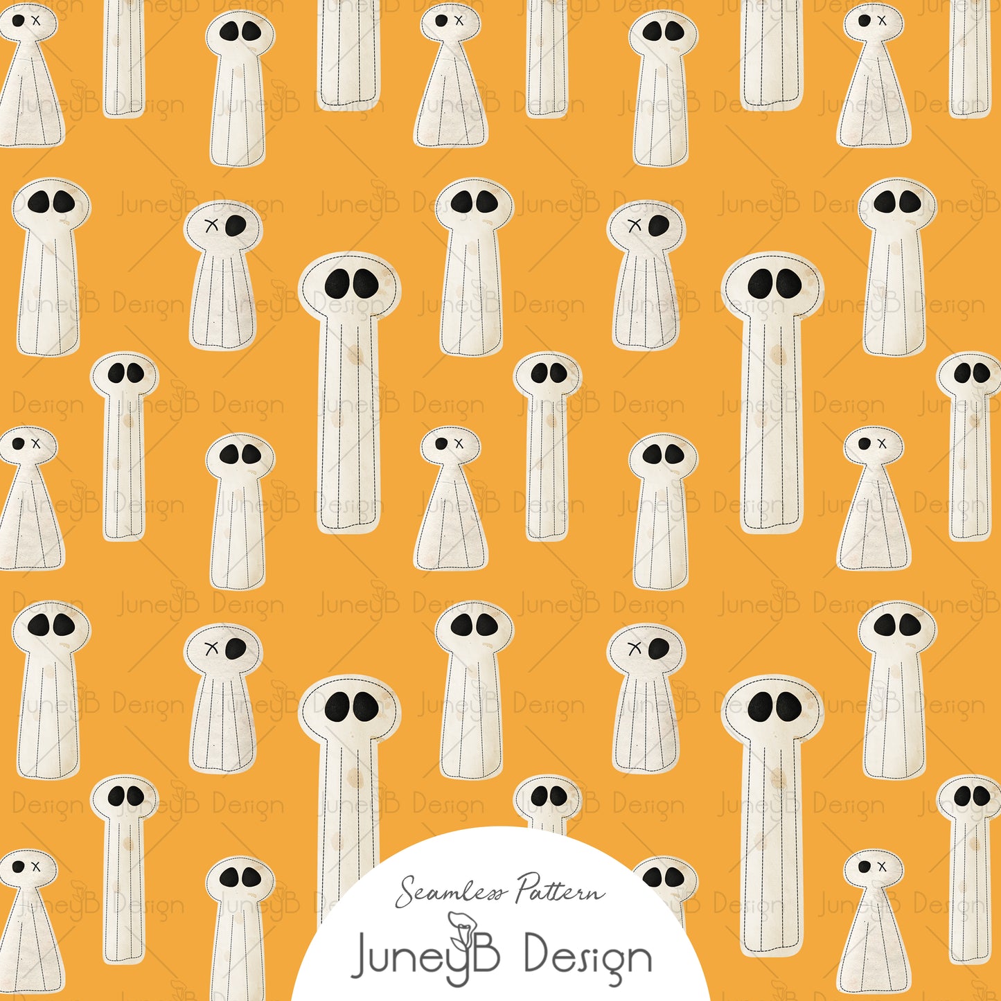Happy Haunting - Ghost - Gold