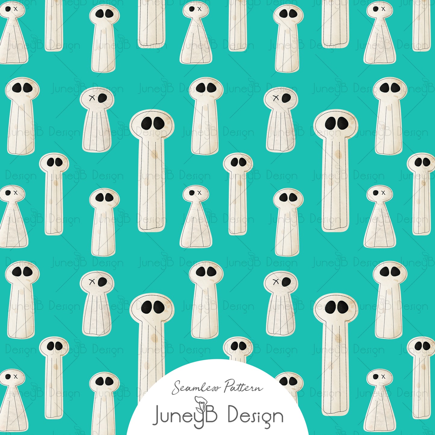 Happy Haunting - Ghost - Teal