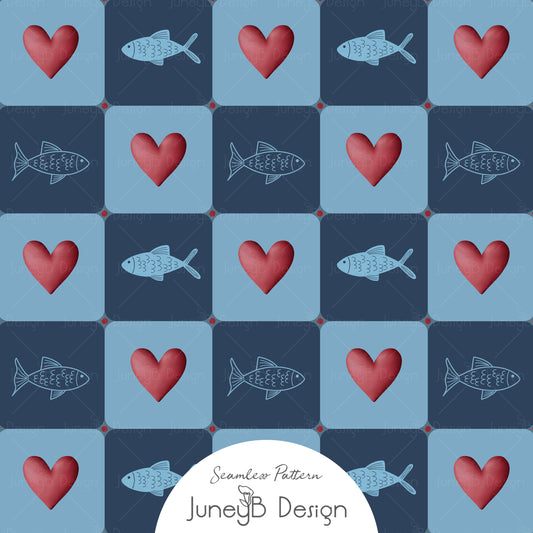 I Otter Love You - Checkered - Blue