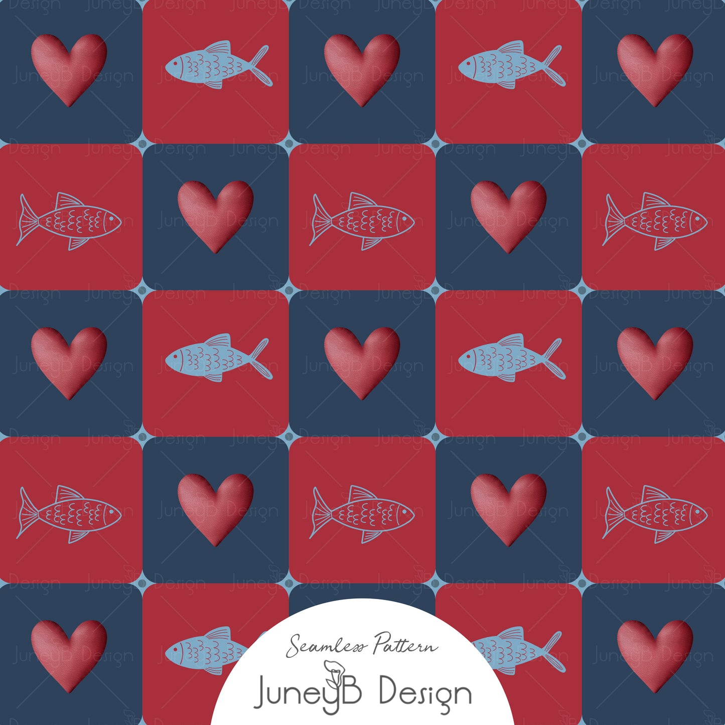 I Otter Love You - Checkered - Red
