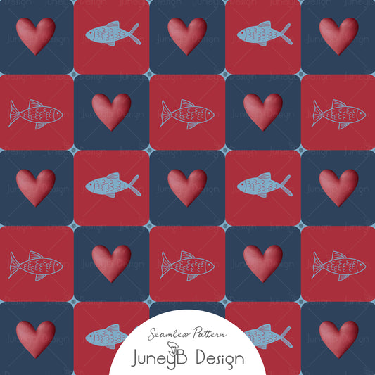 I Otter Love You - Checkered - Red