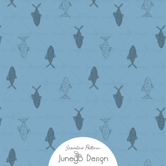 I Otter Love You - Fish - Light Blue & Slate Blue