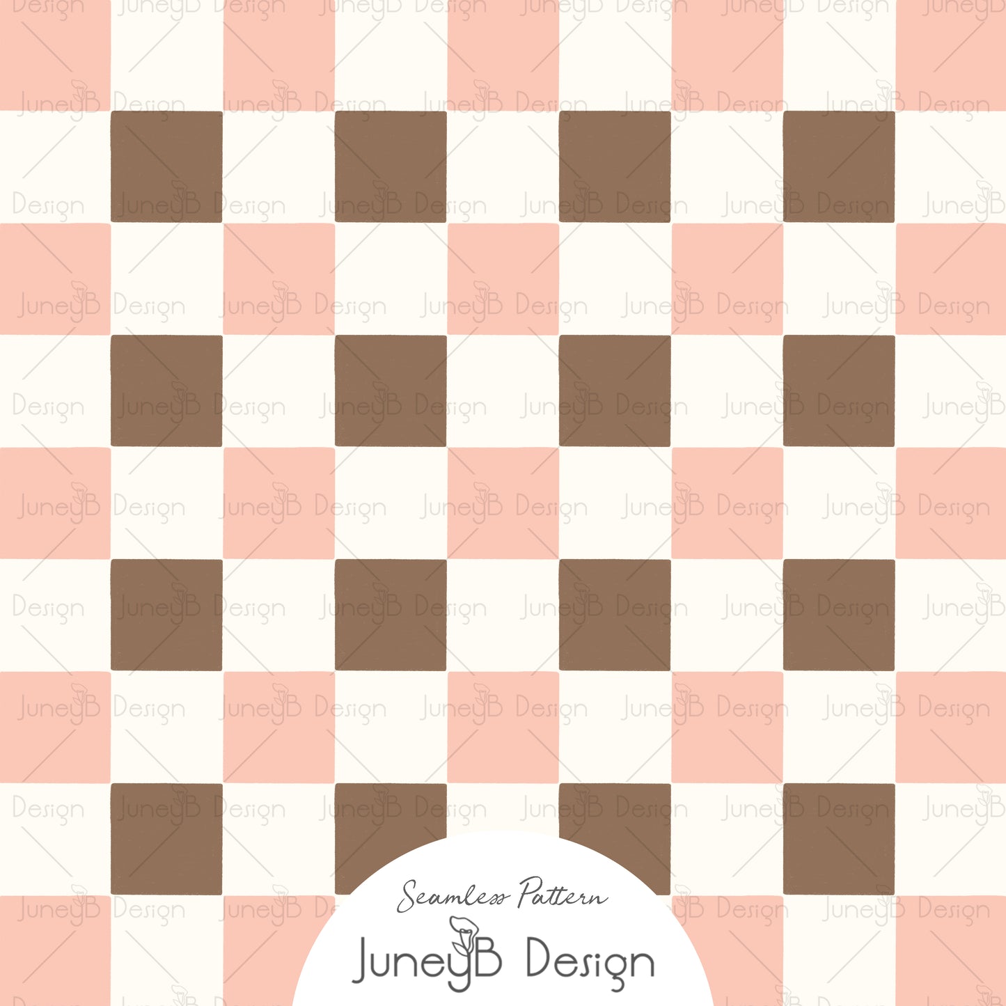 Little Sprout - Checkered Pink & Brown