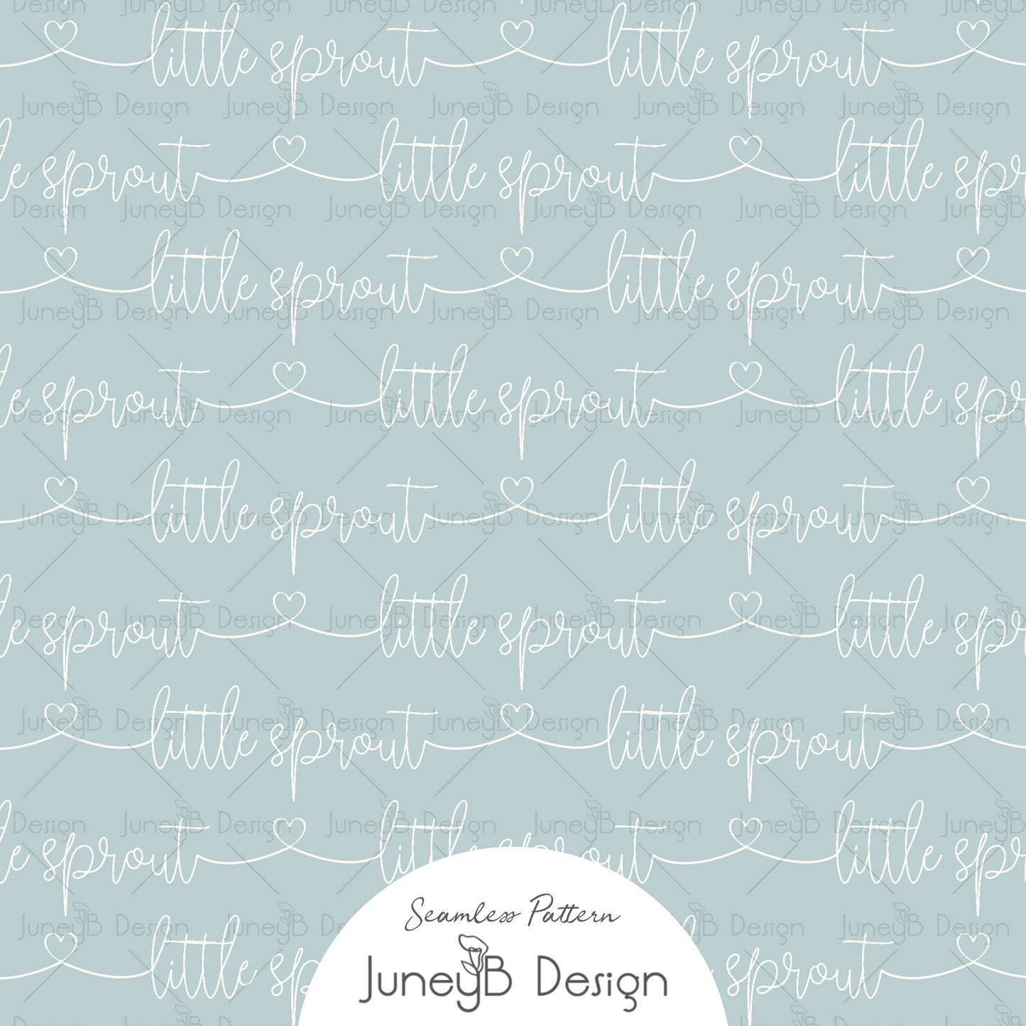 Little Sprout - Words Blue