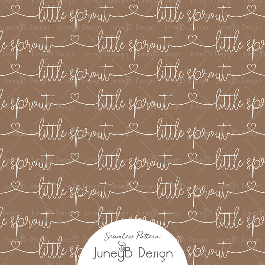 Little Sprout - Words Brown