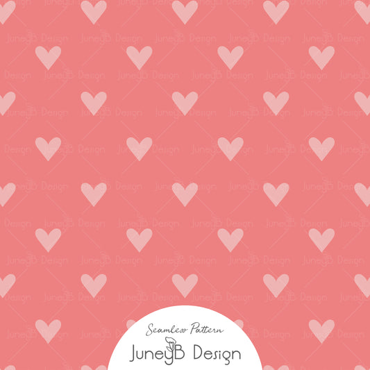 Monster Love - Hearts - Coral