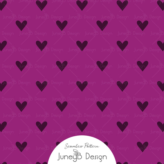 Monster Love - Hearts - Purple