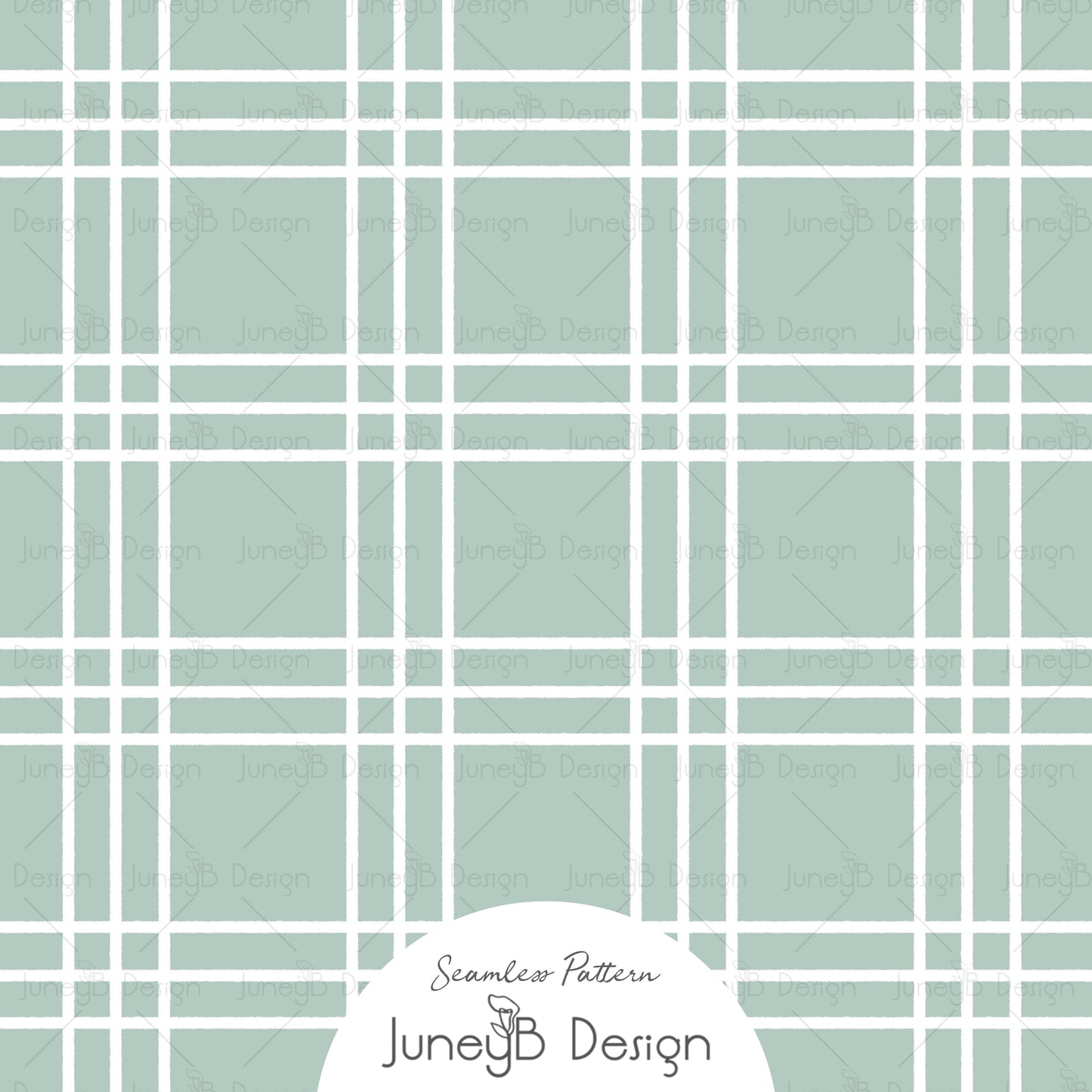 Mr & Mrs Claus - Plaid - Mint & White