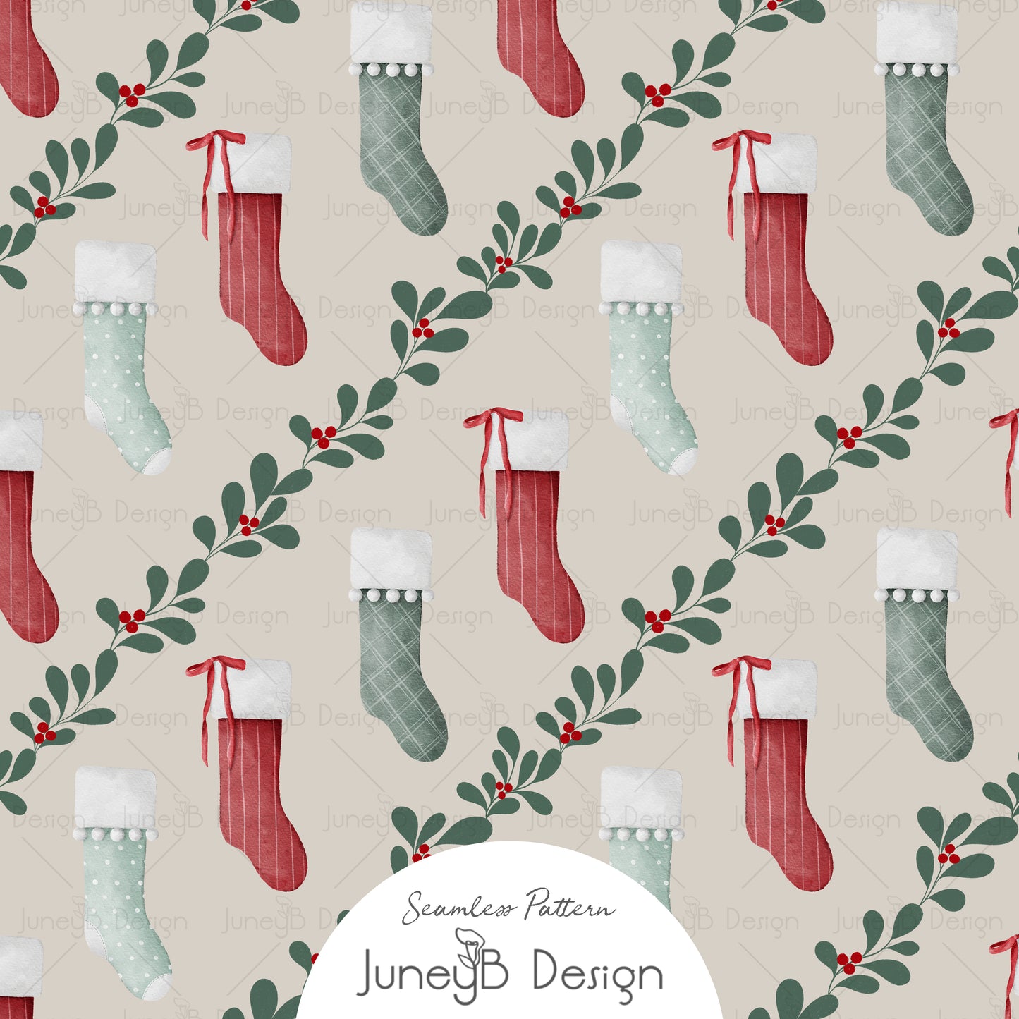 Mr & Mrs Claus - Stockings