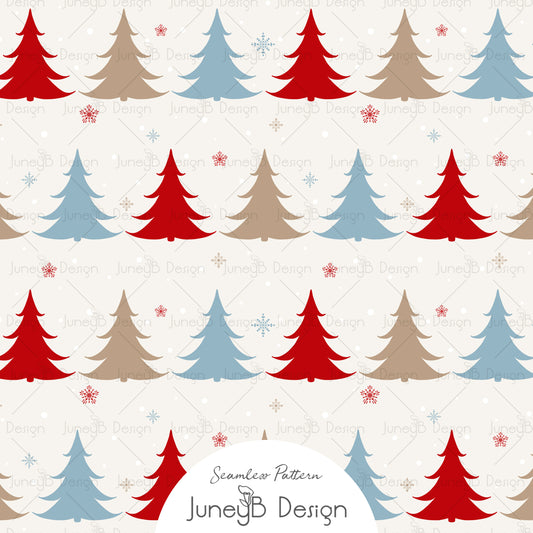 Nordic Christmas - Trees - Multi-Colored