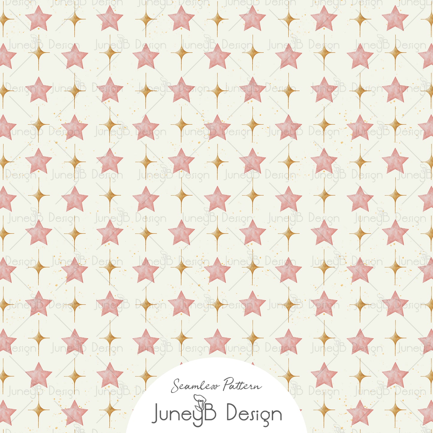 Over The Moon - Stars - Ivory
