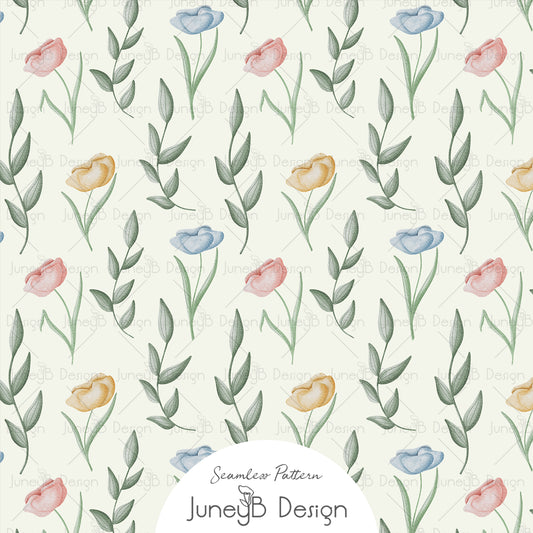 Over The Moon - Tulips - Ivory