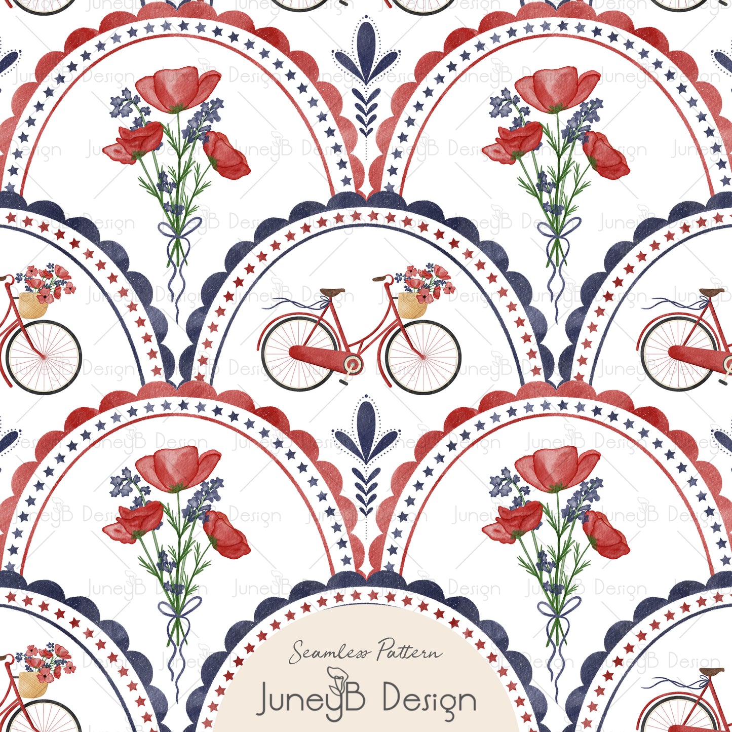 Poppies & Freedom - Scallop
