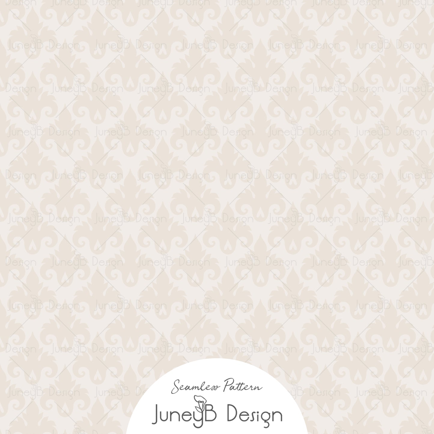 Pretty In Paris - Damask - Cream