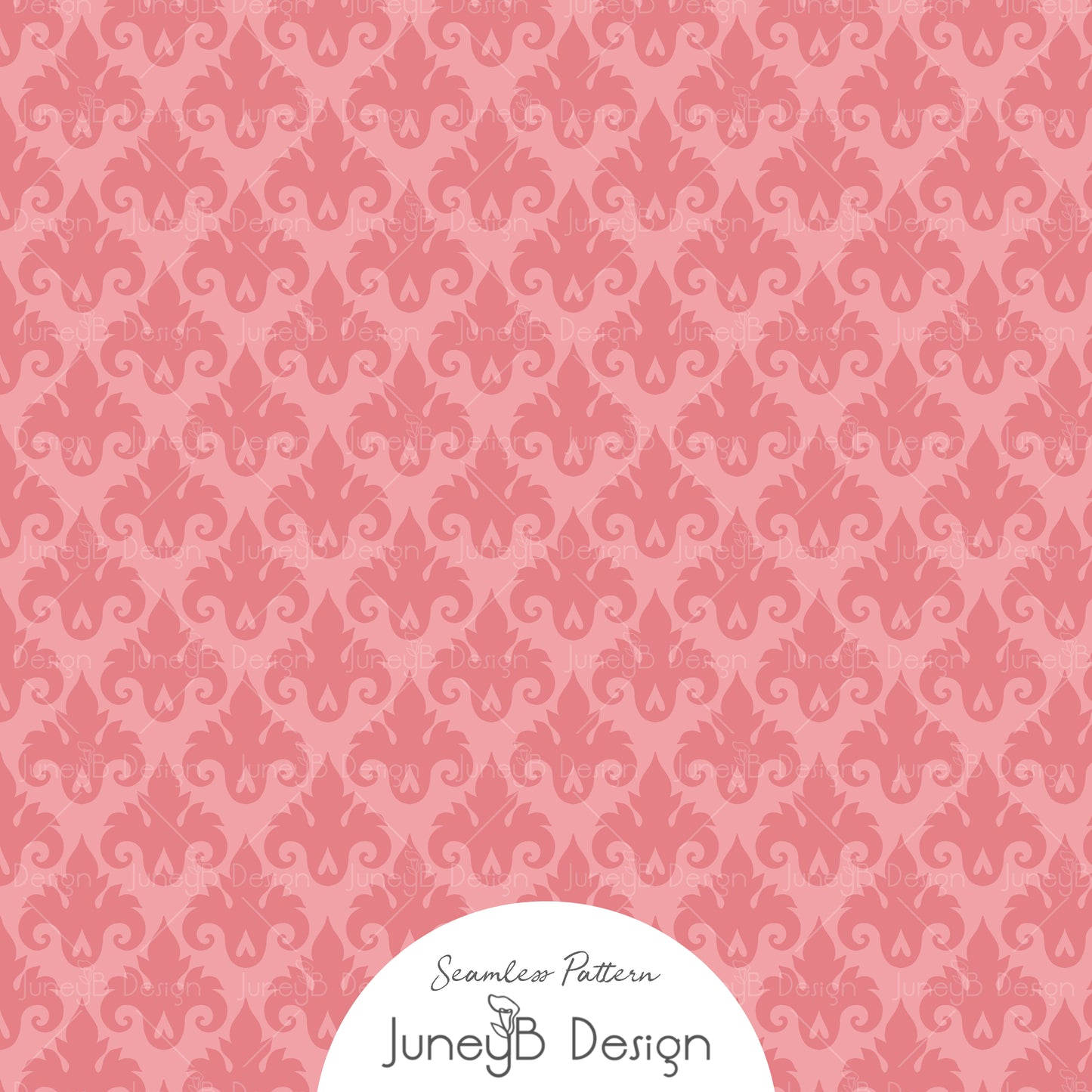 Pretty In Paris - Damask - Pink