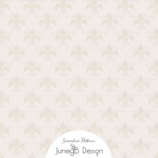 Pretty In Paris - Fleur de Lis - Cream