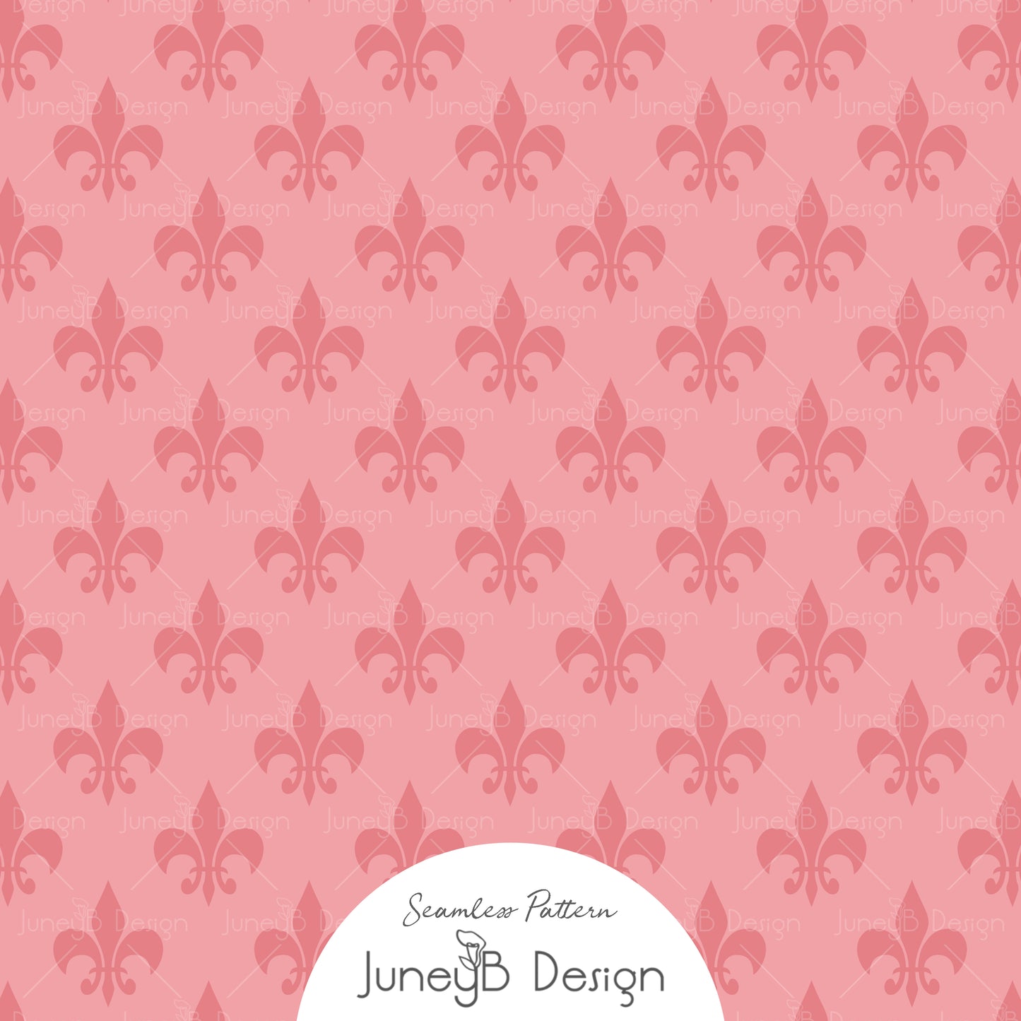 Pretty In Paris - Fleur de Lis - Pink