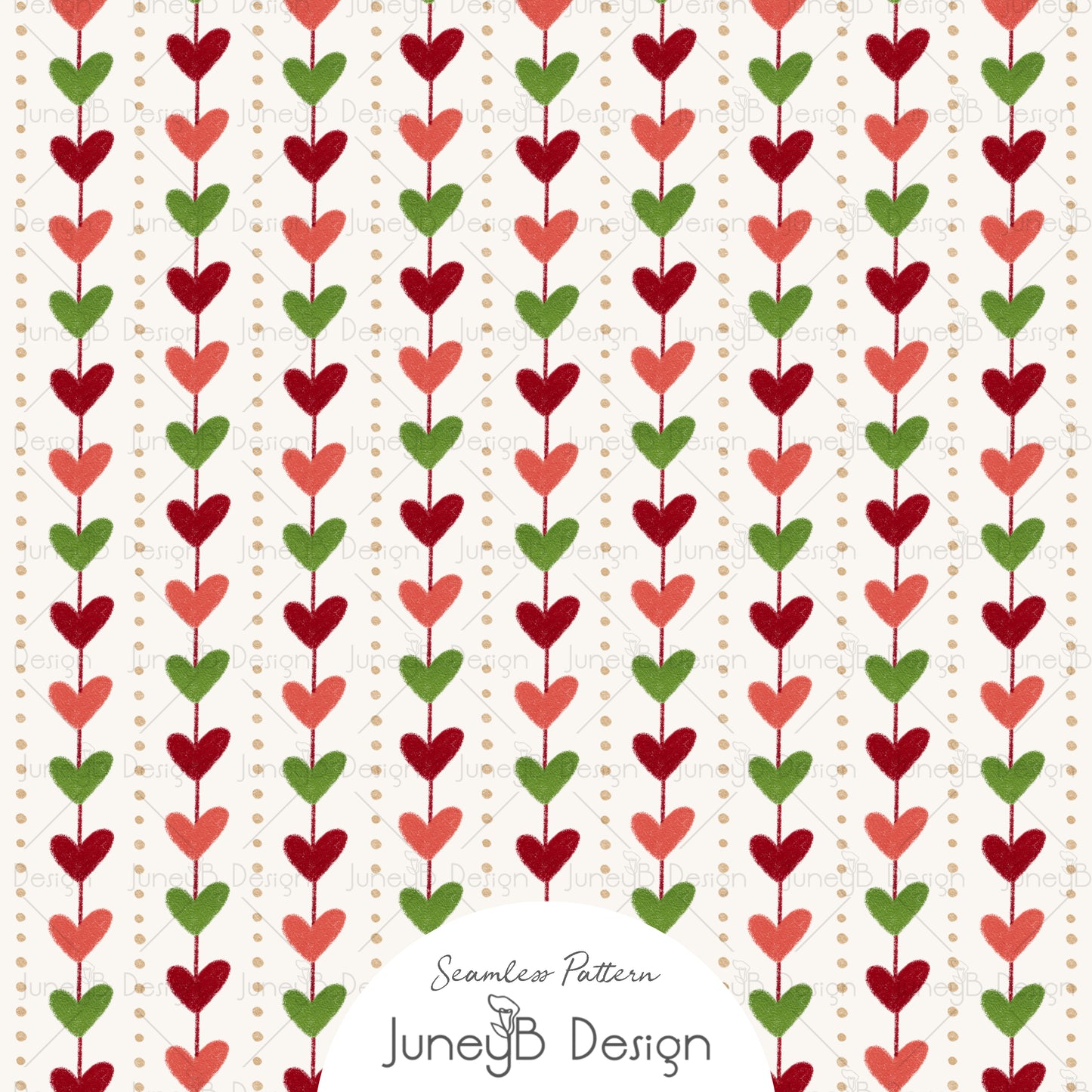 Sleigh Ride - Heart Garland