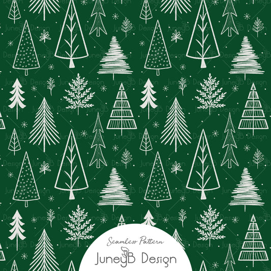 Snowy Friends - Trees - Green