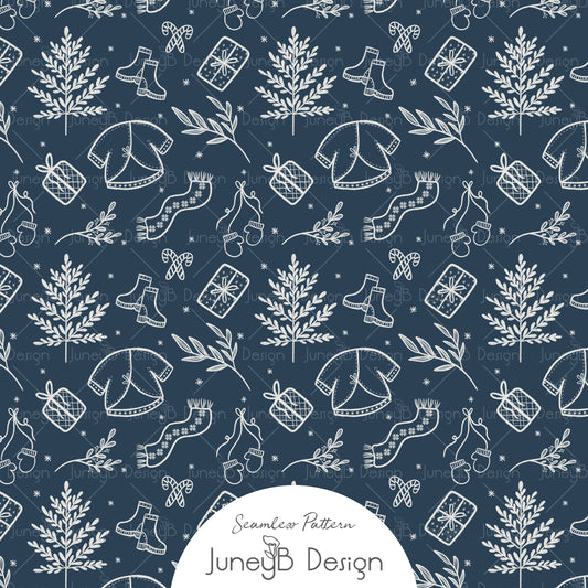 Snowy Friends - Winter - Blue