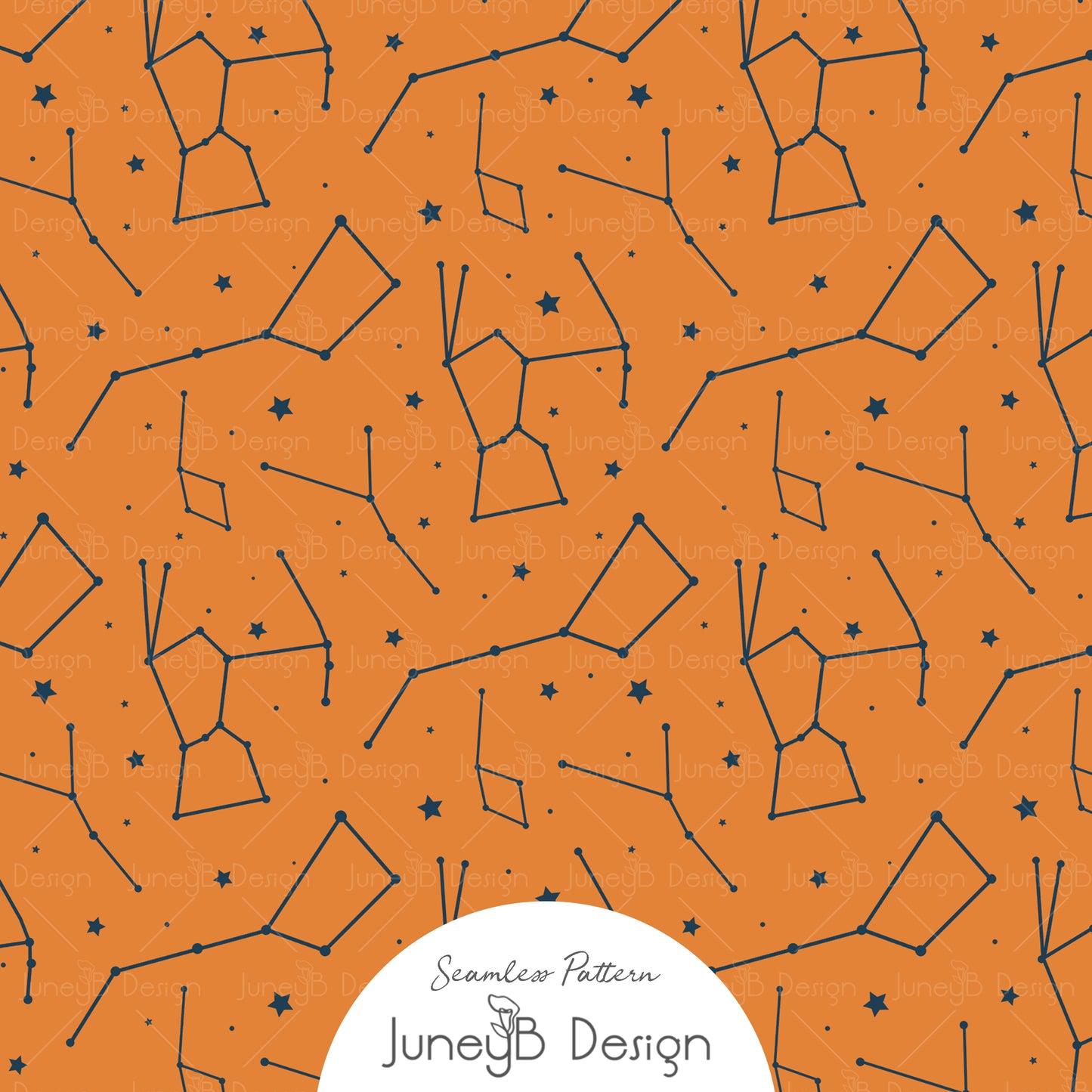 Space Boy - Constellations - Orange