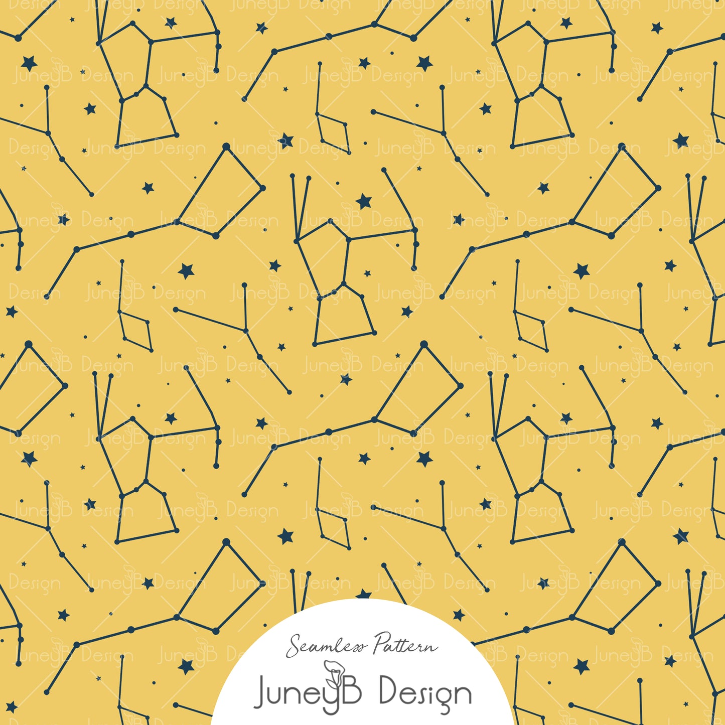 Space Boy - Constellations - Yellow