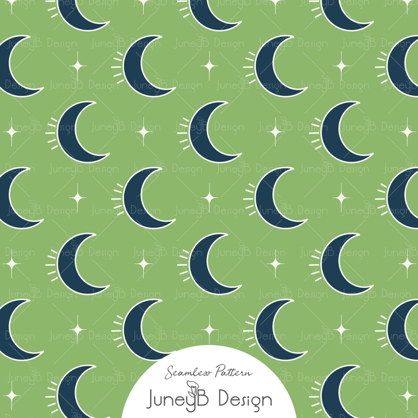 Space Boy - Moon - Green