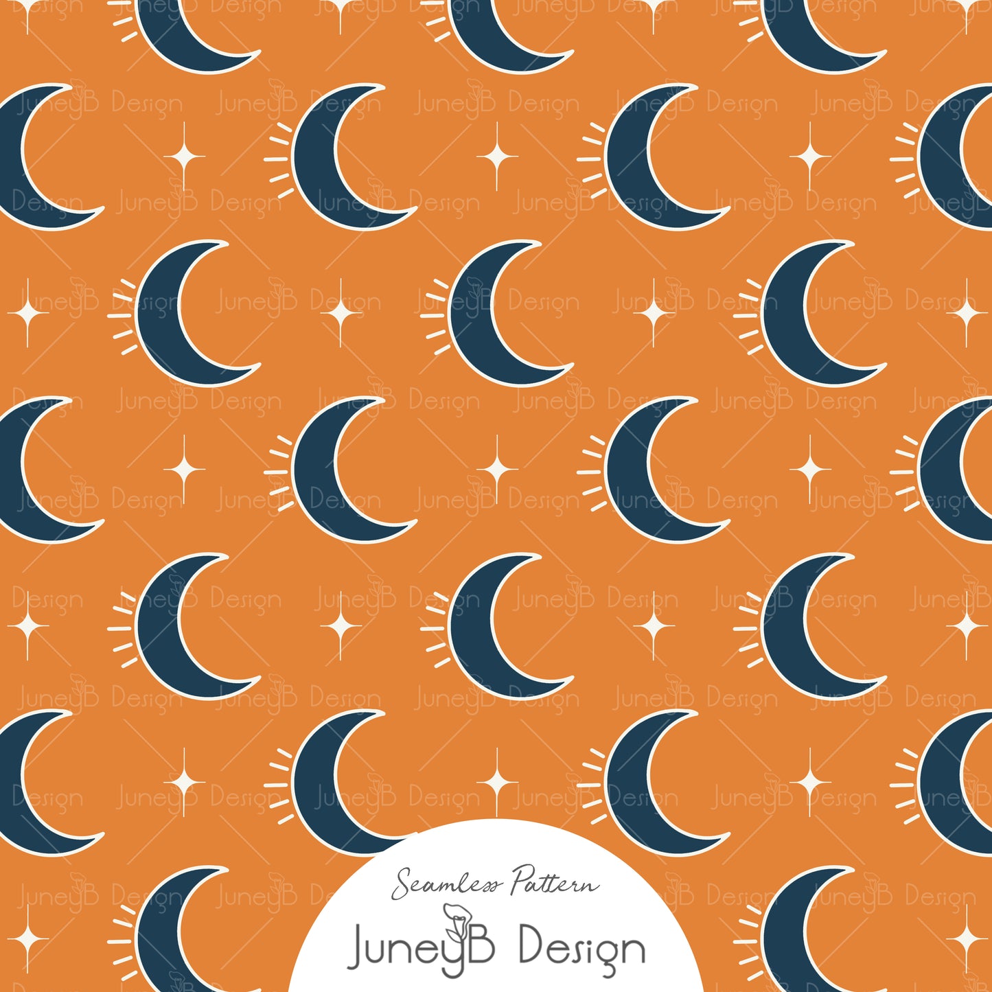 Space Boy - Moon - Orange