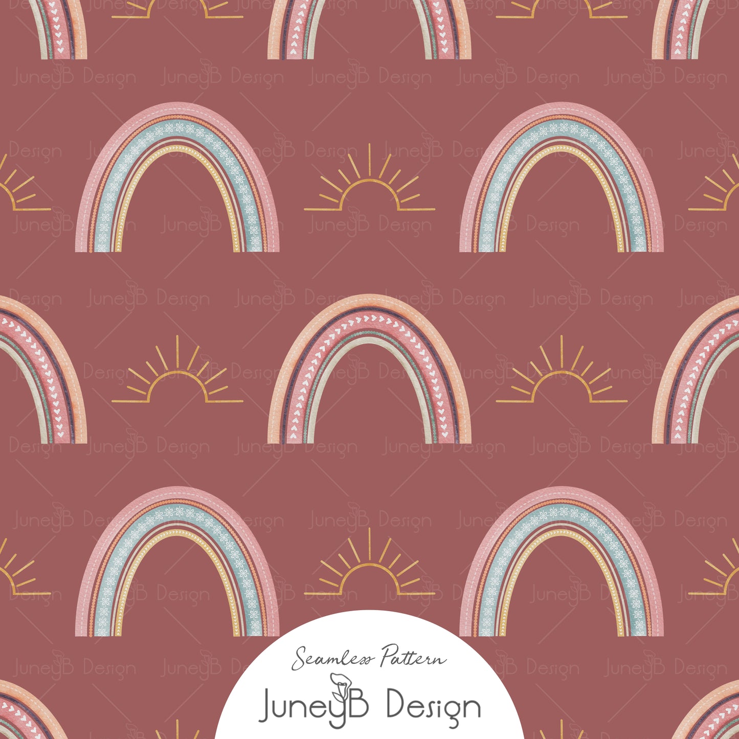 Unicorns & Rainbows - Rainbows - Mauve