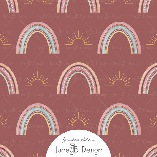 Unicorns & Rainbows - Rainbows - Mauve
