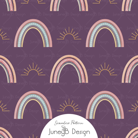 Unicorns & Rainbows - Rainbows - Purple