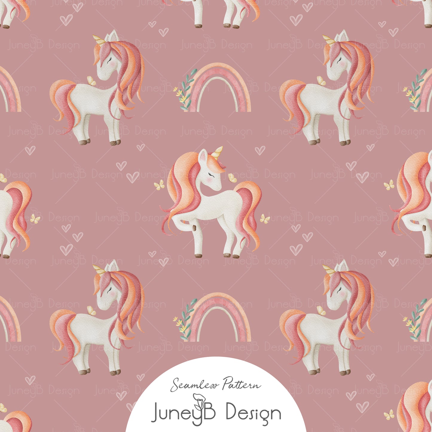Unicorns & Rainbows - Unicorns - Rose